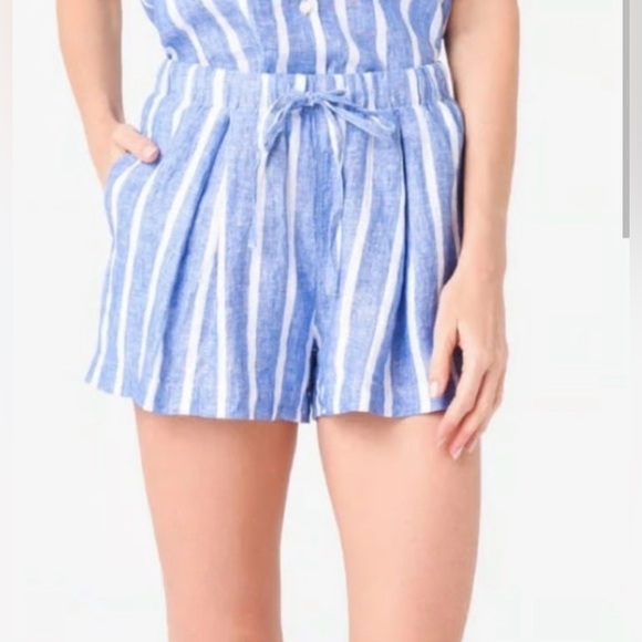 💙 Birds of Paradise by Trovata Chambray Linen ShortsSize S 💙